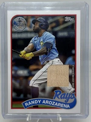 2024 Topps Series 1 Randy Arozarena 1989 35th Anniversary Bat Relic 89BR-RA - Image 1 of 2
