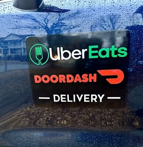 Reflective Magnet - DoorDash Car Decal Delivery Driver Removable Eats - Bild 1 von 18