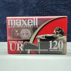 MAXELL UR 120 Min Blank Audio Cassette Tape Normal Bias - Picture 1 of 5