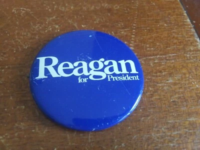 Ronald Reagan Presidencial Pin Back Campaña Para Presidente Botón 2.25" 1976 Foto 1 de 2