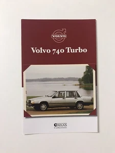 Atlas Volvo 740 Turbo Datenblatt Prospekt Literatur Auto Broschüre Rarität - Bild 1 von 4