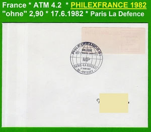 Frankreich ATM 4.2 * PHILEXFRANCE * LSA 92954 * Brief "ohne" 2,90 * Puteaux - Picture 1 of 3