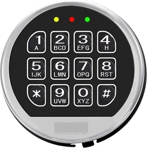 Hochwertiges Waffentresorschloss Ersatz Chrom Tastatur mit Magnetschloss - Bild 1 von 7