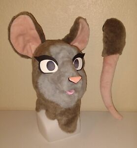 Mouse Fursuit Partial Animal Costume Mascot Head And Tail!