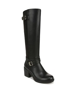 Dr. Scholl's Prairie Boot Women's 6 Black Round Toe Knee High Block Heel KHD1544 - Picture 1 of 10