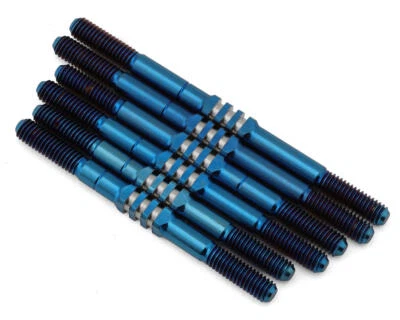 JConcepts XRAY XB4 2024 Fin Titanium Turnbuckle Set (Blue) (6) [JCO2724-1] - Image 1 of 2