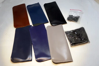 Gafas de sol suaves de cuero PU/gamuza - Paquete de 6 lote multicolor Foto 1 de 3