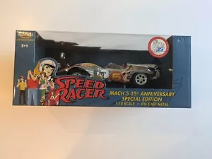 Speed Racer Mach 5 1:18 35th Anniversary RARE CHROME - Picture 1 of 6