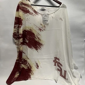 Emerson Clothing Company Florida State Seminoles 2 Tone Sheer Tunic Size 2X NWT - Picture 1 of 12