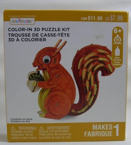 Creatology Color-In 3D Puzzle Kit Eichhörnchen Alter 6+ Neu im Karton - Bild 1 von 8