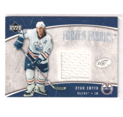 2005-06 Upper Deck Ice Frozen Fabrics Jersey Ryan Smyth Edmonton Oilers - Image 1 of 2