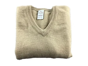 Lord Jeff Tall Fellow Vintage Men's Gold/Yellow Lambswool Sweater Vest Sz XL USA - Picture 1 of 14
