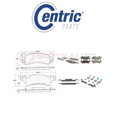 Centric Ceramic Disc Brake Pads w Shims for 1979-1986 Chevrolet K5 Blazer sb Foto 1 de 4