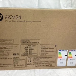 HP P22v G4 22" Full HD 1080p LCD Widescreen Computer Monitor - HDMI VGA Ports - Picture 1 of 3