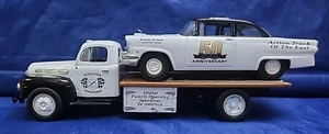 FIRST GEAR FORD '56 STOCK CAR/ '51 F-6 FLATBED SEEKONK SPEEDWAY 50th ANNIVERSARY - Picture 1 of 6