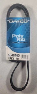 Serpentine Drive Belt Poly Rib Dayco 5040465 OEM 4PK1180 Quiet Design USA - Picture 1 of 5
