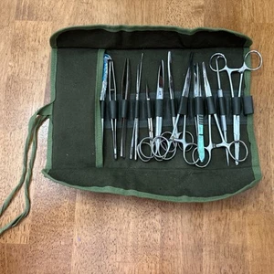 Vintage Military Suture Kit 14 Piece With Blades 1928 To 1958 Vietnam Era Orig - Picture 1 of 6