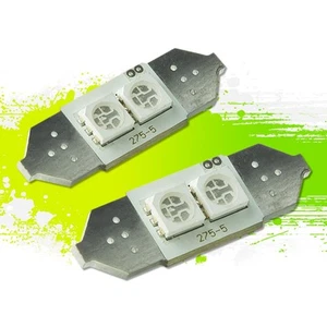 2 SMD 2SMD 31MM RED 5050 INTERIOR DOME WEDGE CAR/TRUCK LED LIGHT BULB/PANEL/MAP - Picture 1 of 1