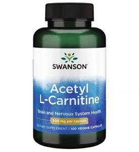 Swanson Acetyl L-Carnitine 500mg 100 VCaps - Picture 1 of 1