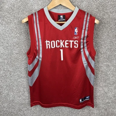 Camiseta deportiva de baloncesto Reebok Tracy McGrady #1 Houston Rockets juvenil grande Foto 1 de 4
