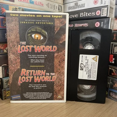 THE LOST WORLD +  RETURN TO - Blockbuster Ex-rental VHS - Medusa Double Feature - Image 1 of 4
