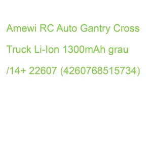 Amewi RC Auto Gantry Cross Truck Li-Ion 1300mAh grau /14+ 22607 (4260768515734) - Bild 1 von 2