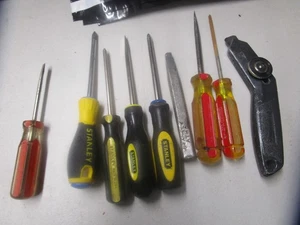 Stanley Tool Lot 9 Piece Screwdrivers & More - Picture 1 of 3