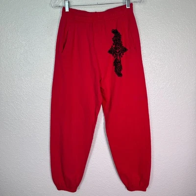 Pantalones deportivos Affliction para mujer pequeños Jogger Y2K logotipo de estrás holgados grunge NUEVO Foto 1 de 4