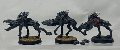Warhammer 40k Kroot Hound Metal x3  Tau Empire 2001 Edition OOP Rare Carnivores - Bild 1 von 4