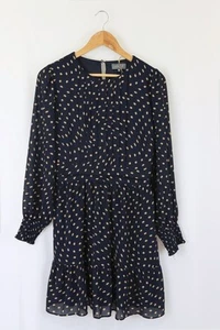 Tokito Blue And Brown Polka Dot Dress 10 by Reluv Clothing - Picture 1 of 2