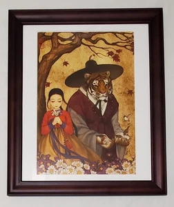 Beauty and the Beast Nayoung Wooh "Obsidian" framed print ready to hang - Picture 1 of 2