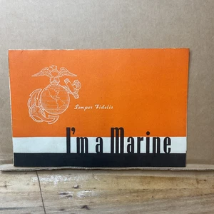 1940s I’m A marine Info For Recruits Arriving To Parris Island Booklet B14 - Bild 1 von 6