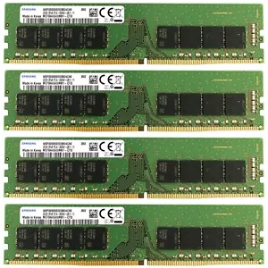 128GB 4X 32GB Samsung DDR4 2666MHz PC4-21300 Desktop Memory RAM M378A4G43MB1-CTD - Picture 1 of 5