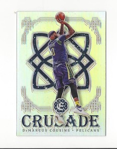 2016-17 Excalibur Crusade Silver Prizm #8 DeMarcus Cousins Pelicans