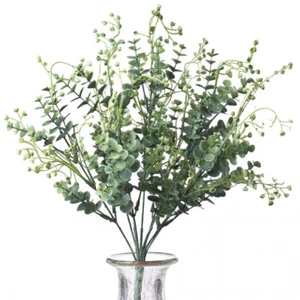 Eucalyptus Silver Green Mix 15" Faux Bush - Picture 1 of 1