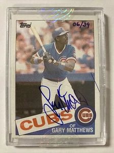 Carta autografa certificata Gary Matthews 2004 Topps Originals #210 (2533)  - Foto 1 di 2