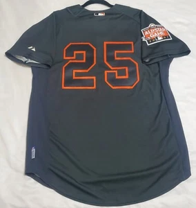 Authentic Majestic MEDIUM SAN FRANCISCO GIANTS BARRY BONDS COOL BASE 2007 Jersey - Picture 1 of 5