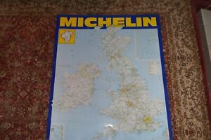 MICHELIN METAL GARAGE UK MAP SIGN 1960s