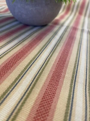 Полосатая обивка из тканей Raymond Waites Knightsbridge Mill Creek 44 дюйма x 54 - Изображение 1 из 4