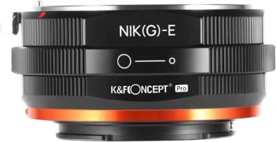 K&F Concept Lens Mount Adapter for Nikon G Lens to Sony E NEX Mount Cameras Body - Image 1 of 4