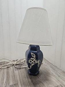 14" Blue & White Desk Lamp - Picture 1 of 13