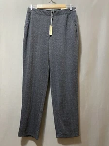 Neu mit Etikett Max Studio Damenhose elastischer Bund mittelhoch spitz zulaufend Größe M grau Fischgrätmuster - Bild 1 von 12