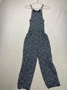 Abercrombie Kids Girls Flower Jumpsuit Size 15/16 XL Summer Cottage Core Peasant - Picture 1 of 10