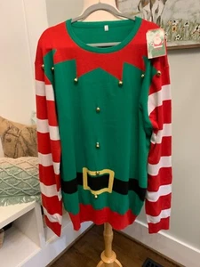 Costume Agent Unisex Ugly Christmas Sweater With Bells - Neu mit Etikett - XXL - Bild 1 von 7