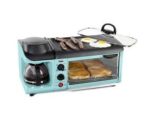 Nostalgia Retro 3-in-1 Family Size Electric Breakfast Station, Non Stick Die ... - Picture 1 of 7