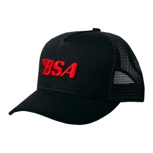 BSA Snap-Back Cap by Merlin - Adjustable Size (black) - Bild 1 von 1