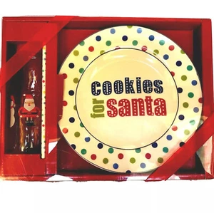 Juego de galletas de plato de Navidad para botella de leche de Papá Noel en caja de regalo - Imagen 1 de 6