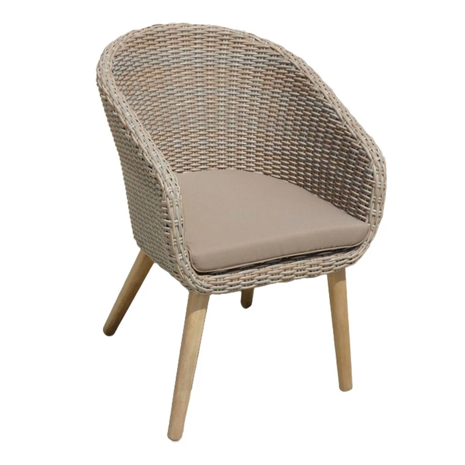 4er Set Stuhl Gartenstuhl Stühle Esszimmer Küche Garten Sessel Auflage Akazie - Bild 1 von 1