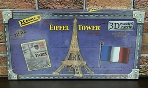 B.C. Bones 3D Wooden Puzzle Paris Eiffel Tower 36” High x 25" Wide - Sealed - Picture 1 of 6