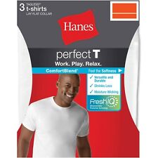 Hanes® Men's ComfortBlend ® 3-Pack Crew-Neck T-SHIRTS " TAGLESS-FreshIQ® "